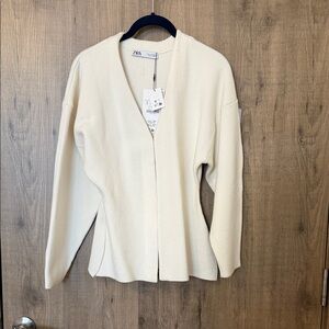 Zara Women's Cream Cardigan